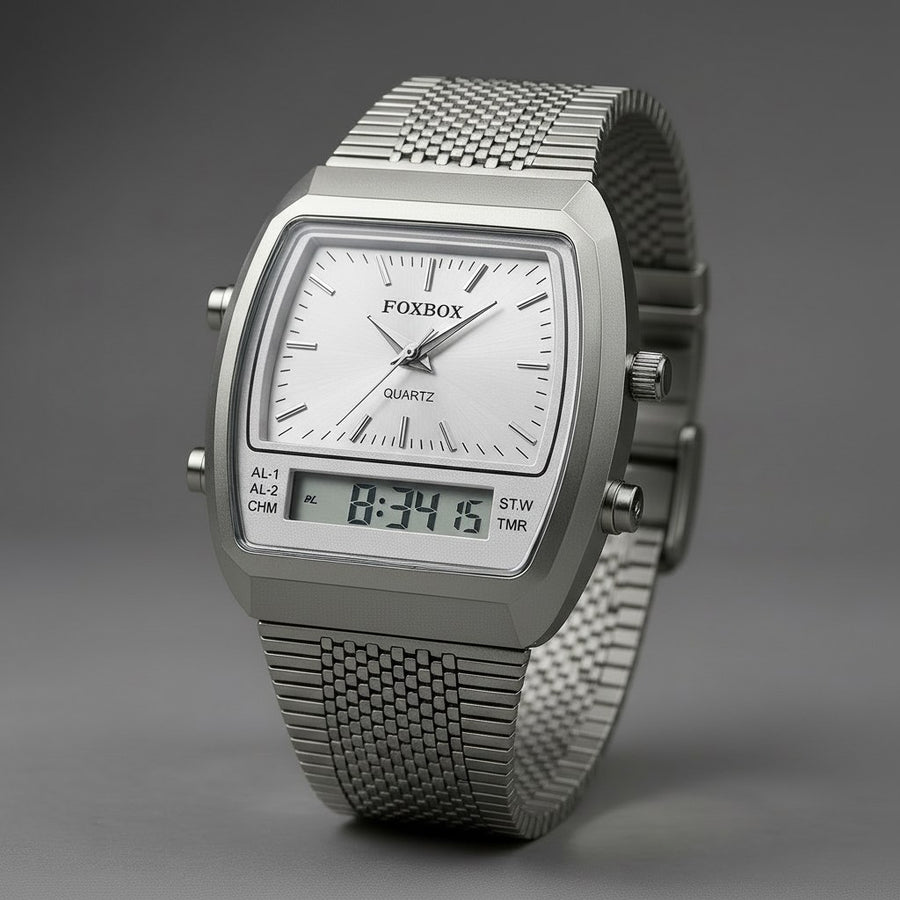 Nova XSC Hybrid Watch, 44mm in Silver