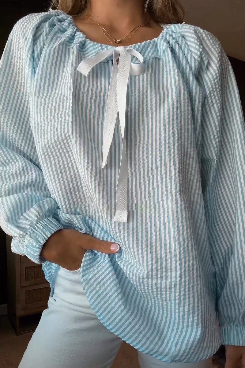 Novalie Blouse in Light Blue