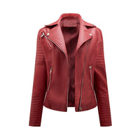 Novalie Jacket with Zip Front in Red
