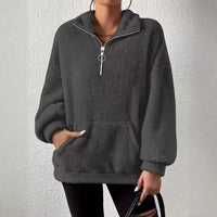 Novalie Sweater with Zip Front and Pockets