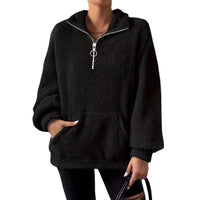 Novalie Sweater with Zip Front and Pockets
