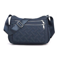 Novara™ Nylon Shoulder Bag in Navy Blue