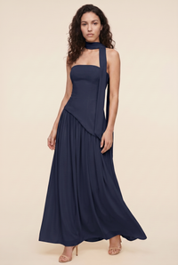 Nylah Maxi Dress in Dark Blue