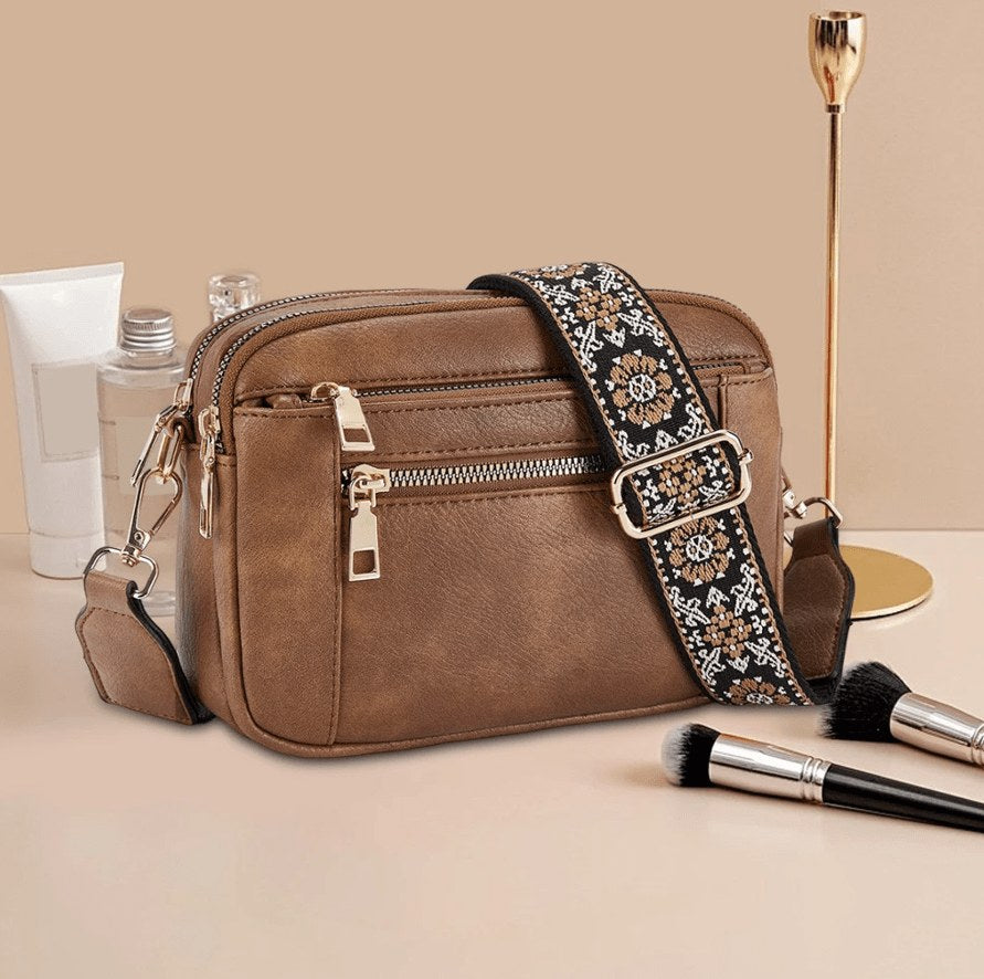 Nylah™ Shoulder Strap in Brown