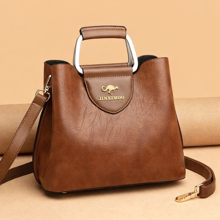 Nyx™ Elegance Leather Bag in Brown