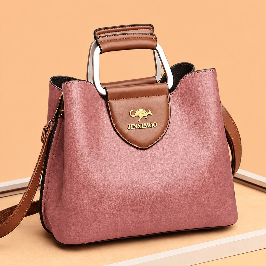 Nyx™ Elegance Leather Bag in Pink