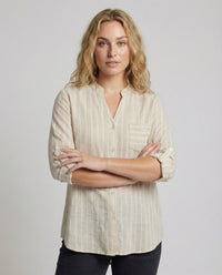 Octavia Airy Linen Blend Blouse