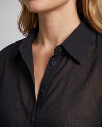 Octavia Elegant Linen Blouse