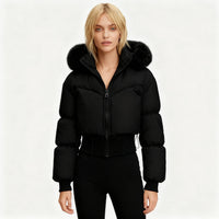 Octavia Jacket with Hood in Black