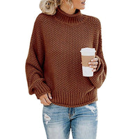 Octavia Relaxed Knit Sweater in Caramel
