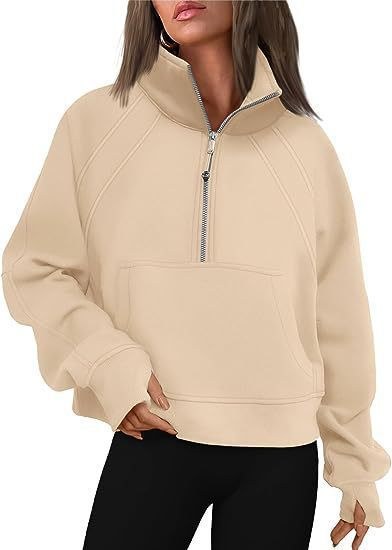 Octavia Sweater with Hood in Apricot