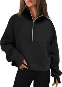 Octavia Sweater with Hood in Black
