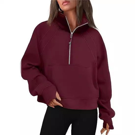 Octavia Sweater with Hood in Dark Green