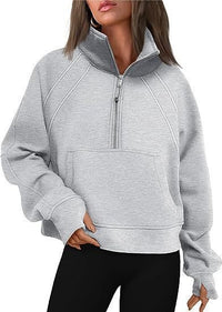 Octavia Sweater with Hood in Grey