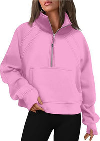 Octavia Sweater with Hood in Pink