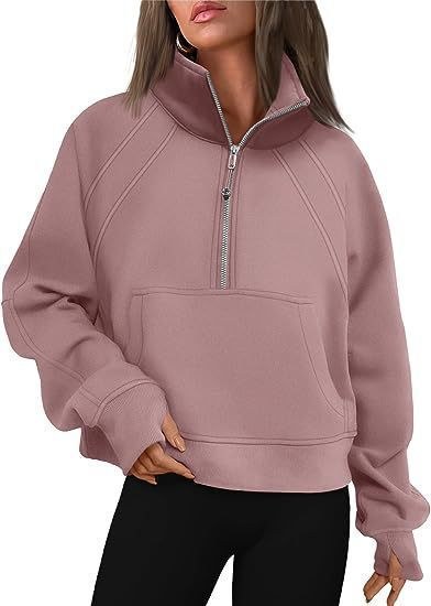 Octavia Sweater with Hood in Purple