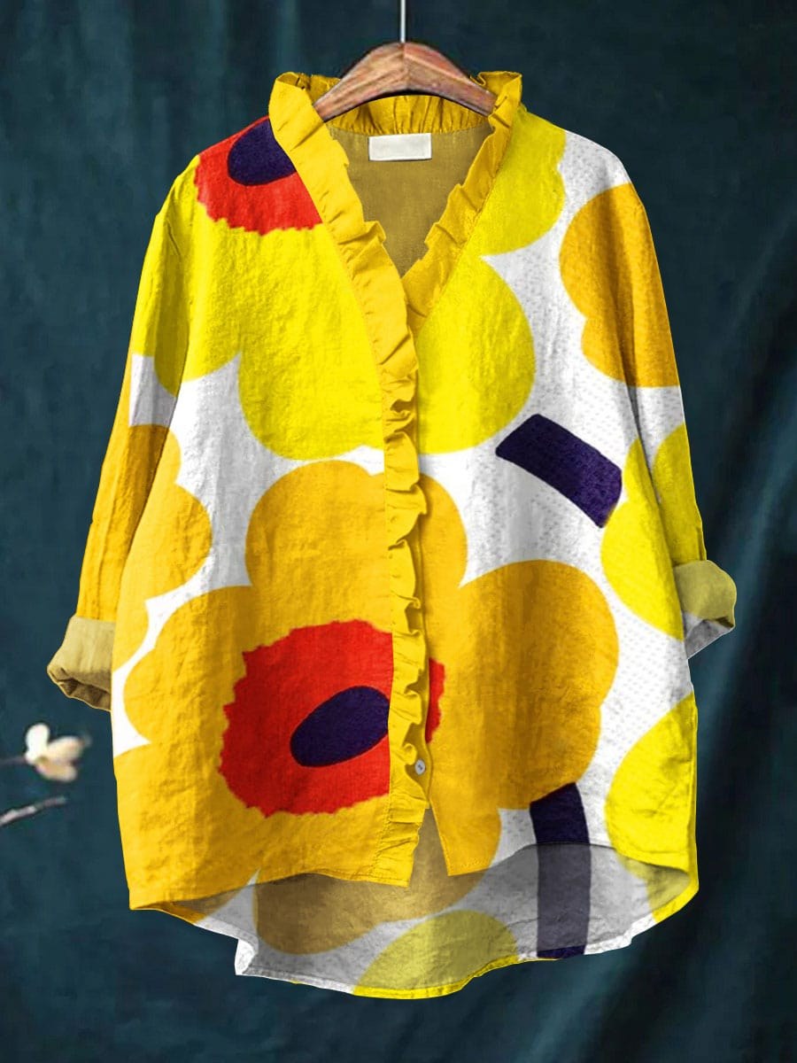Odessa™ Ruffled Blouse in Yellow