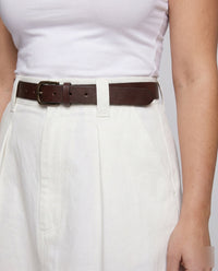 Odette Elegant Linen Skirt with Pockets