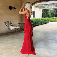 Odette Elegant Maxi Dress with Ruffles