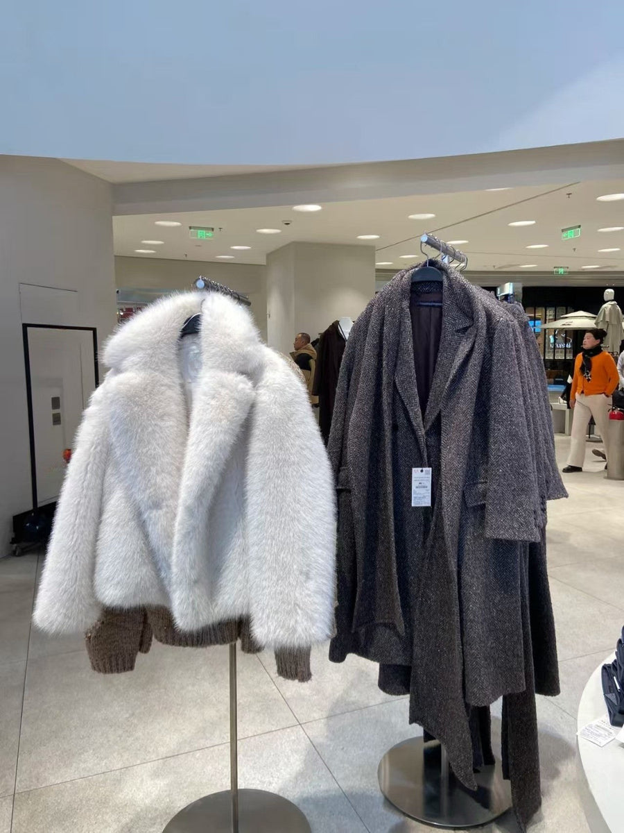 Odette Jacket with Oversized in Perlen White
