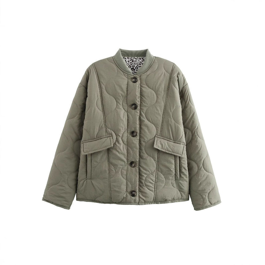 Odette Jacket with Pockets in Sage Green