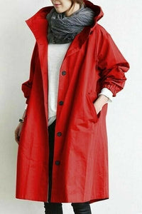Odin Jacket with Hood in Red