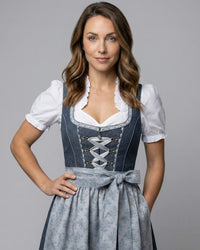 Livia | Women's Oktoberfest Fitted Dirndl Dress with Apron