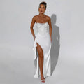 Olivia Elegant Evening Dress with Side Split