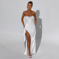 Olivia Elegant Evening Dress with Side Split
