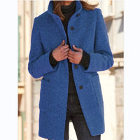 Olivia Jacket with Pockets in Denim Blue