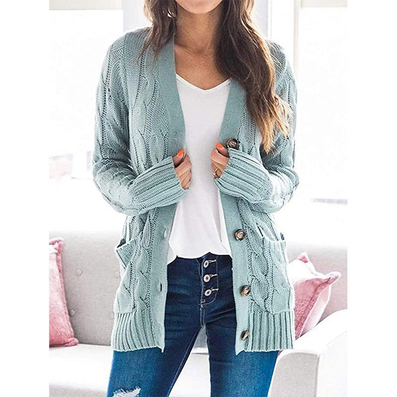 Olivia Knit Cardigan with Long Sleeve in White