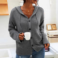 Olivia Knit Cardigan with Pockets and Hood