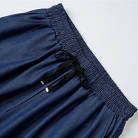 Olivia Relaxed Fit Tencel Pant in Royal Blue