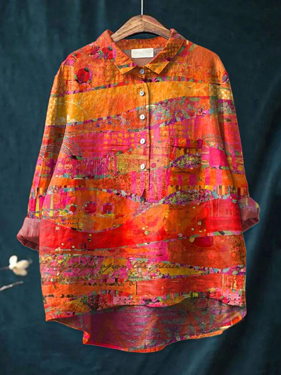 Olivia™ Ruffled Blouse in Orange