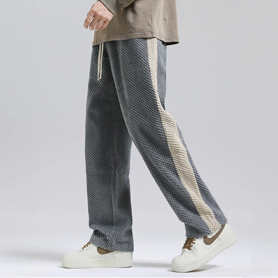 Olivier Corduroy Joggers in Black