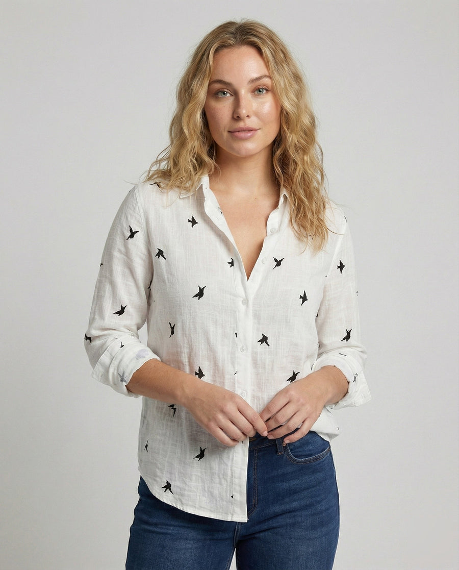 Oona Airy Linen Blouse