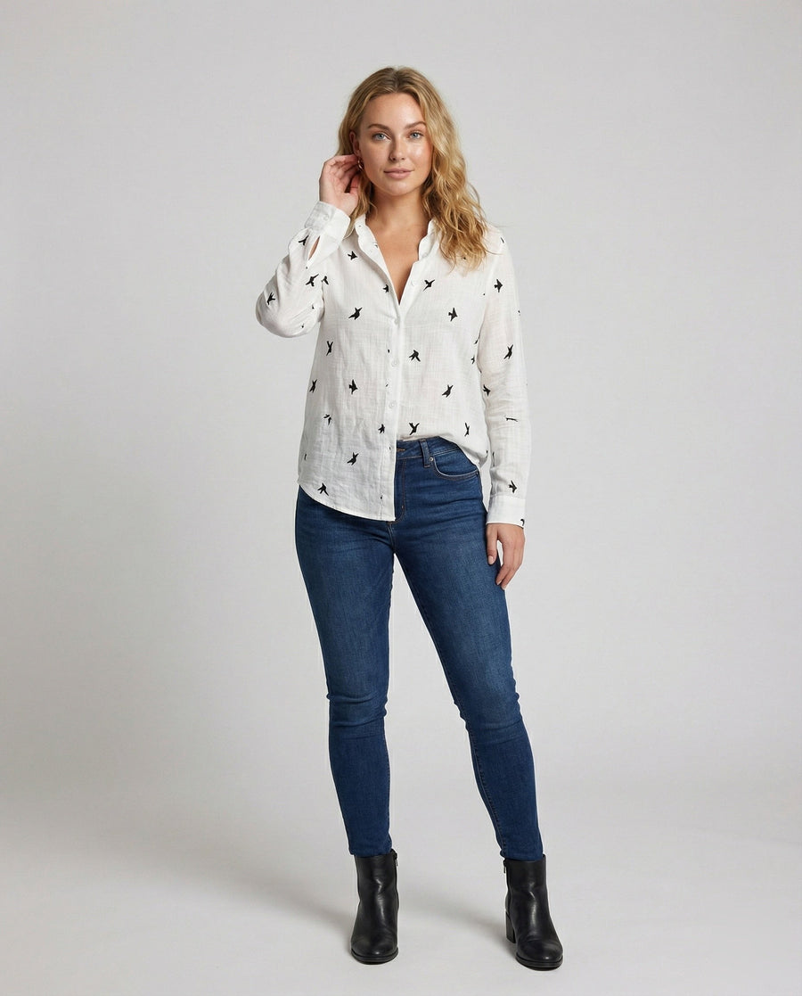 Oona Airy Linen Blouse