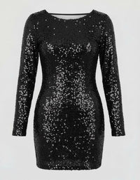 Oona Elegant Dress in Black