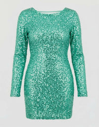 Oona Elegant Dress in Green
