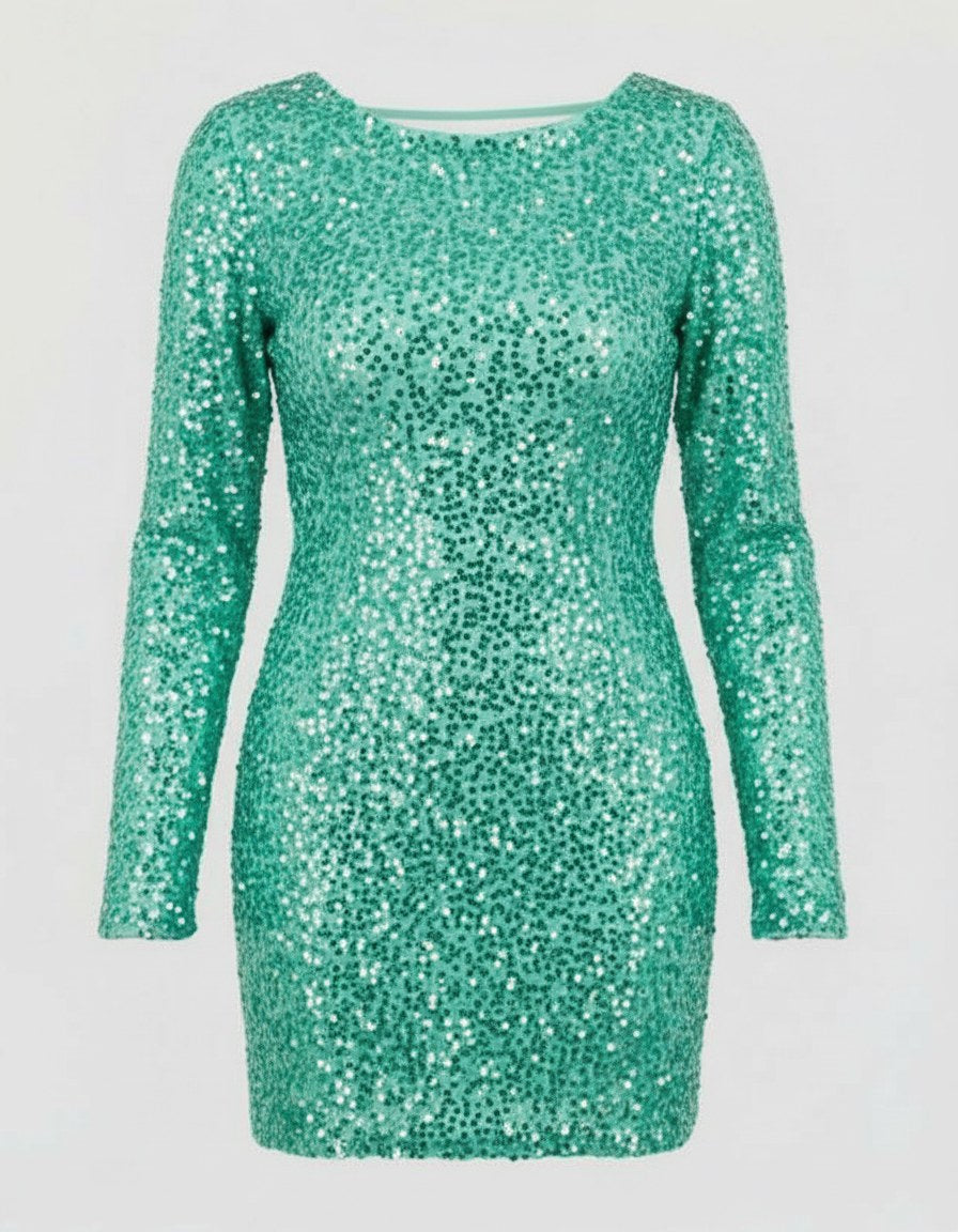 Oona Elegant Dress in Green