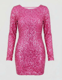 Oona Elegant Dress in Pink