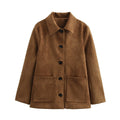 Oona Elegant Leather Jacket with Pockets