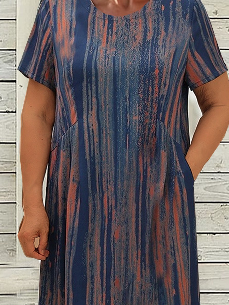 Opal Casual Maxi Dress with Pockets in Purple