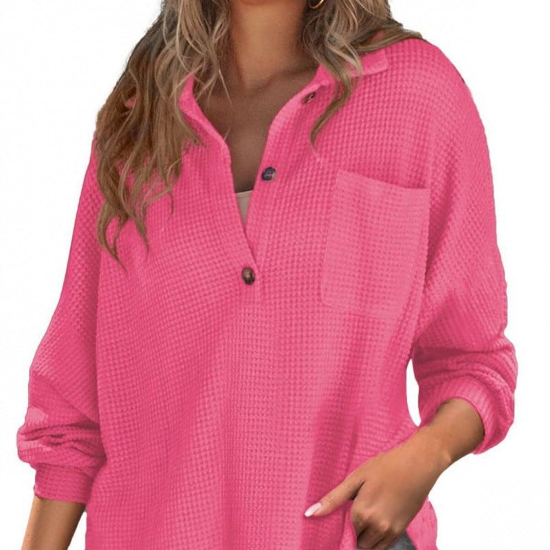 Opal Casual Shirt with Stand Collar and Button Front