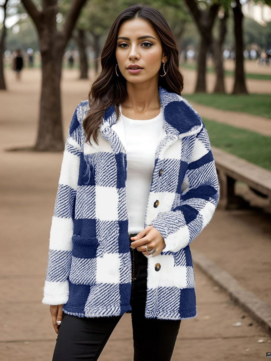 Opal Jacket with Pockets in Blue