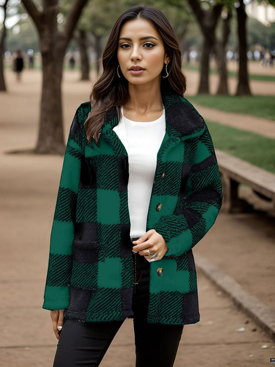 Opal Jacket with Pockets in Green
