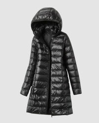Opal Lightweight Jacket with Hood in Black