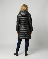 Opal Lightweight Jacket with Hood in Black