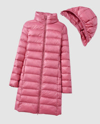 Opal Lightweight Jacket with Hood in Pink