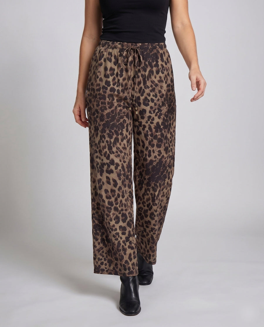 Opal Linen Trousers with Elastic Waist